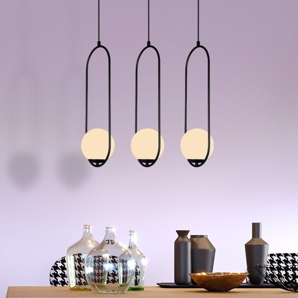 Arch fekete függőlámpa, magasság 146 cm - Squid Lighting-image-3