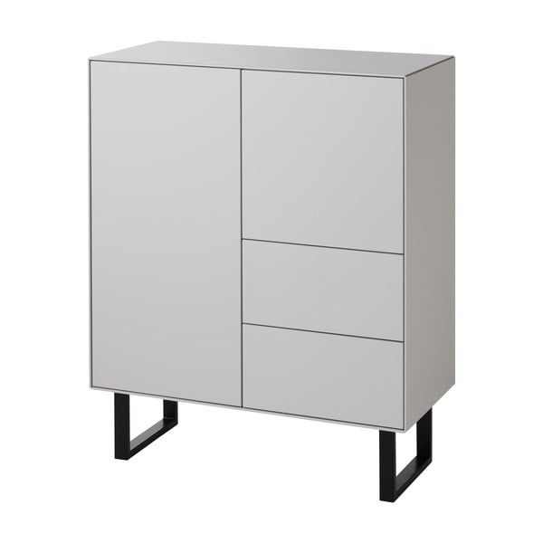 Világosszürke magas komód 91x111 cm Edge by Hammel – Hammel Furniture-image-2