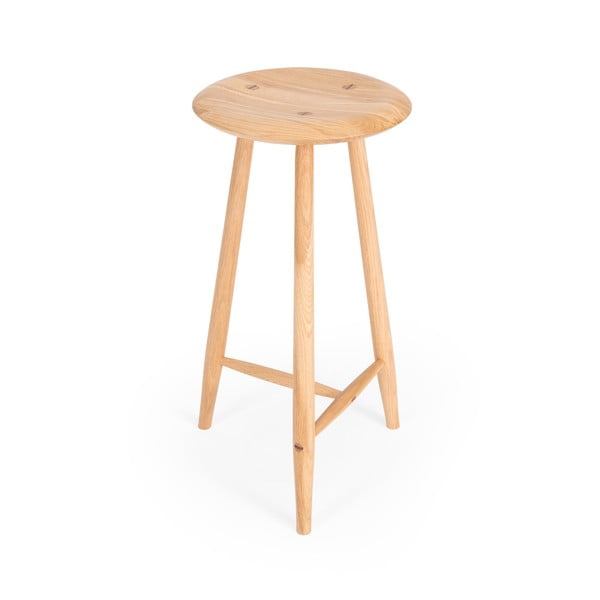 Natúr színű tölgyfa bárszék (ülésmagasság 65 cm) Blanc – Gazzda-image-4
