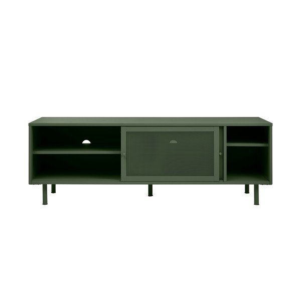 Sötétzöld fém TV-állvány 160x55 cm Veep – Unique Furniture-image-2