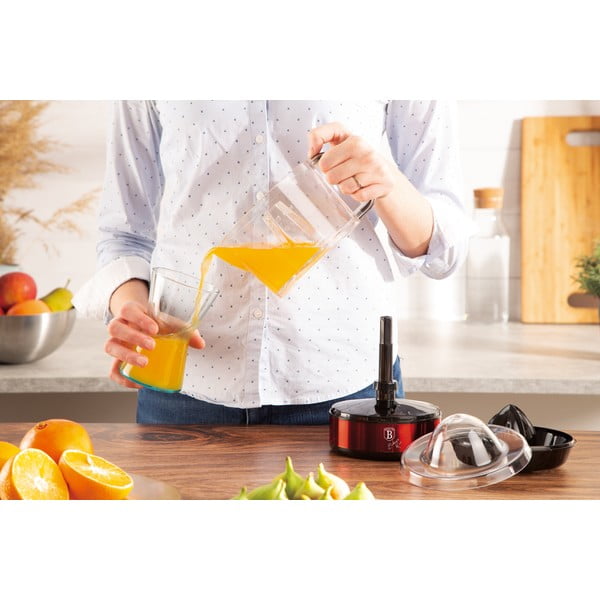 Piros elektromos citrusprés Burgundy Metallic Line - BerlingerHaus-image-2