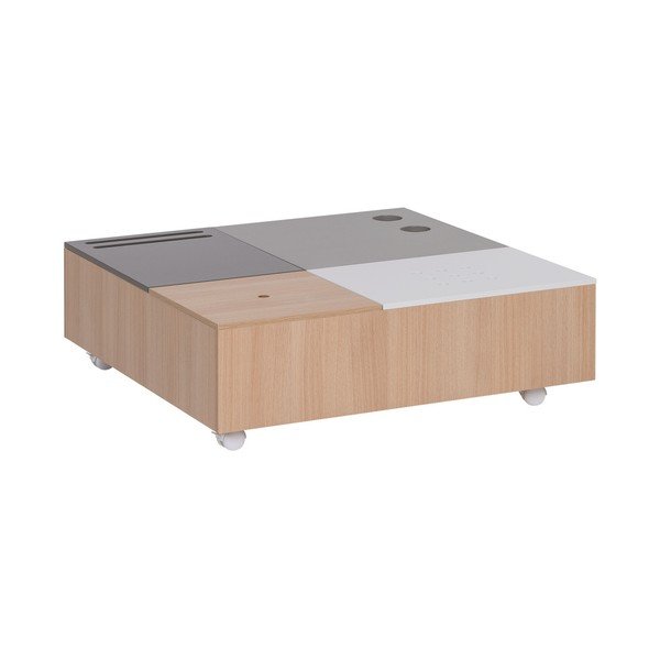 Custom többfunkciós gurulós dohányzóasztal tárolóhellyel - Vox-image-2