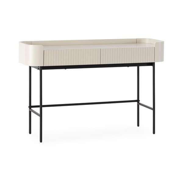 Krémszínű konzolasztal 40x120 cm Willa – MOME-image-3