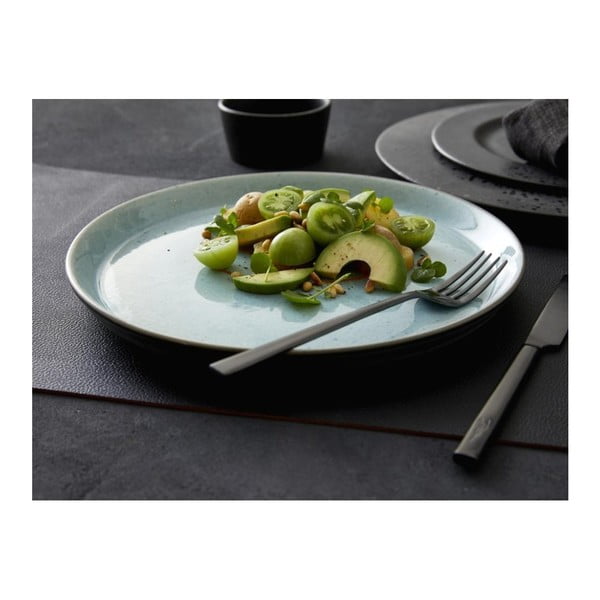 Világosszürke kőedény tányér ø 27 cm Grey/Light Blue – Bitz-image-2