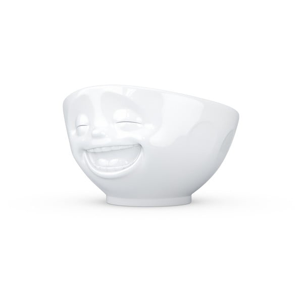 Fehér 'mosolygós' porcelántálka - 58products-image-1