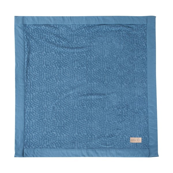 Kék muszlin gyerek takaró 80x80 cm Seashells – Roba