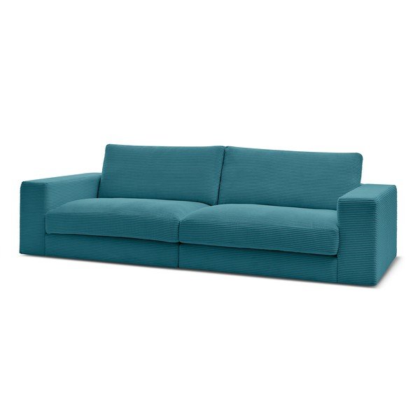 Kék kordbársony kanapé 274 cm Leonard – Bobochic Paris-image-3