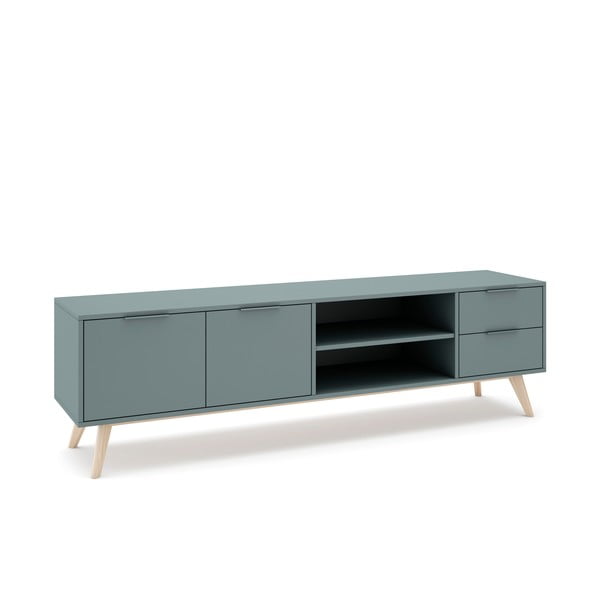 Szürkészöld TV-állvány 180x53x40 cm Pisco – Marckeric-image-4