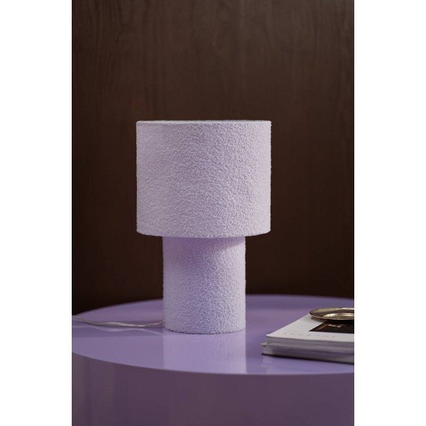 Levendula színű textil asztali lámpa (magasság 44 cm) Aubra – Jotex-image-2