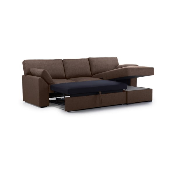 Barna kinyitható sarokkanapé (jobb oldali) Janson – Scandic-image-3