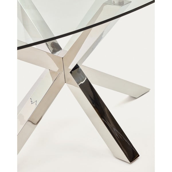 Étkezőasztal üveg asztallappal 100x200 cm Argo – Kave Home-image-1