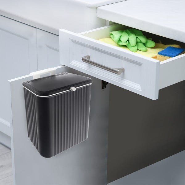 Fekete műanyag szemetes 13 l – Orion-image-1