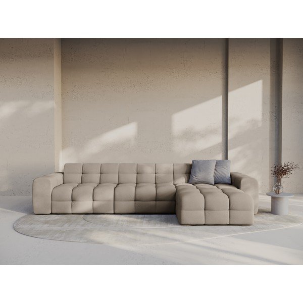 Barna sarokkanapé (jobb oldali-heverő résszel) Kendal – Micadoni -image-1