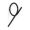 Fekete fali fém akasztó Tuba L – Spinder Design