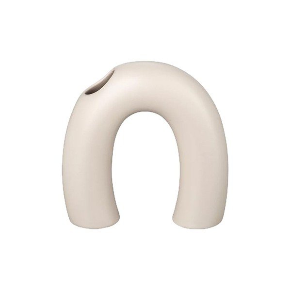 Krémszínű kerámia váza (magasság 12 cm) Kagetsu – Blomus