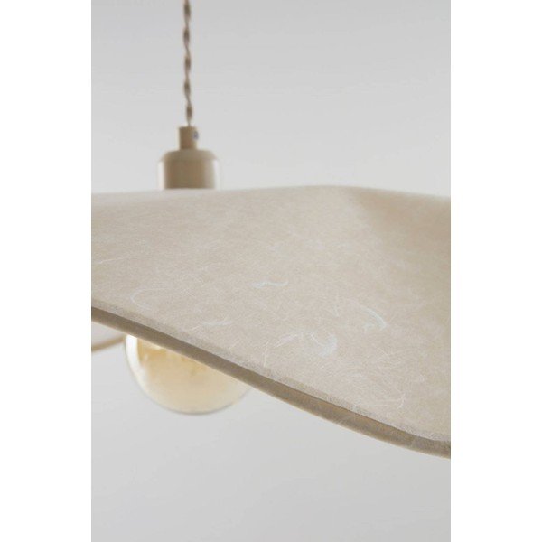 Krémszínű papír függőlámpa ø 70 cm Monchi – Jotex-image-3