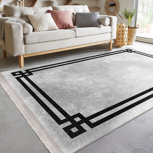 Fekete-szürke szőnyeg 160x230 cm – Mila Home-image-4