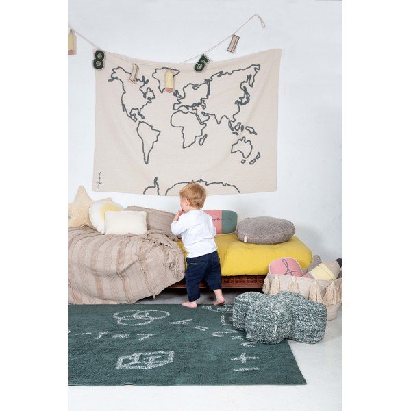 Fali térkép 160x120 cm Canvas Map – Lorena Canals-image-3