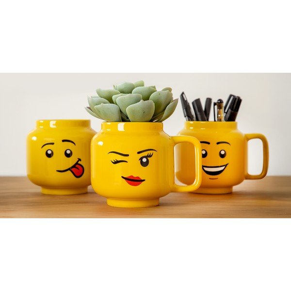 Sárga kerámia gyerek bögre 255 ml Head – LEGO®-image-2
