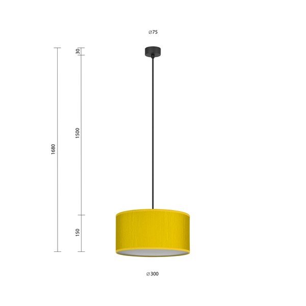 Doce M sárga függőlámpa, ⌀ 30 cm - Sotto Luce-image-4