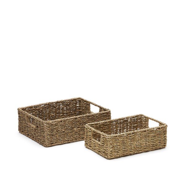 Tengerifű tárolókosár szett 2 db-os 36x27x10 cm Tossa – Kave Home
