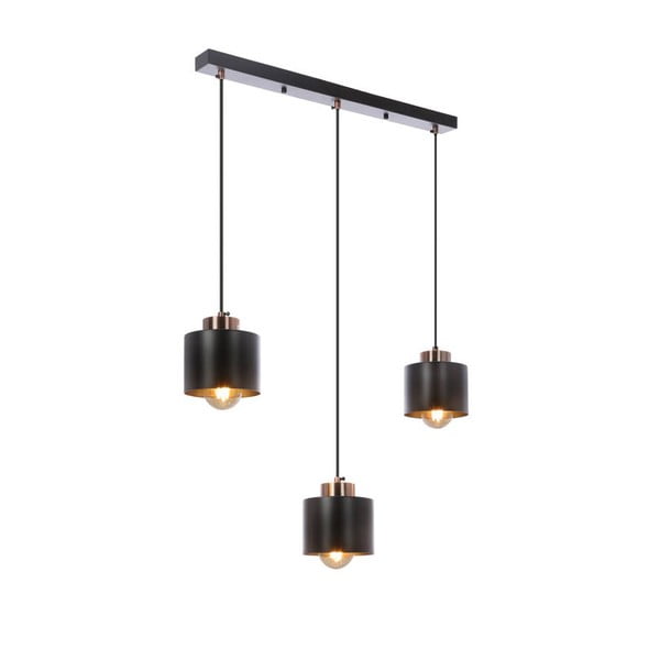 Fekete fém függőlámpa 12x64 cm Olena – Candellux Lighting-image-1