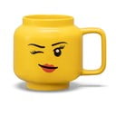 Sárga kerámia gyerek bögre 530 ml Head – LEGO®