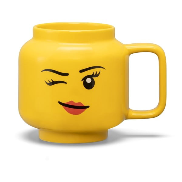 Sárga kerámia gyerek bögre 530 ml Head – LEGO®