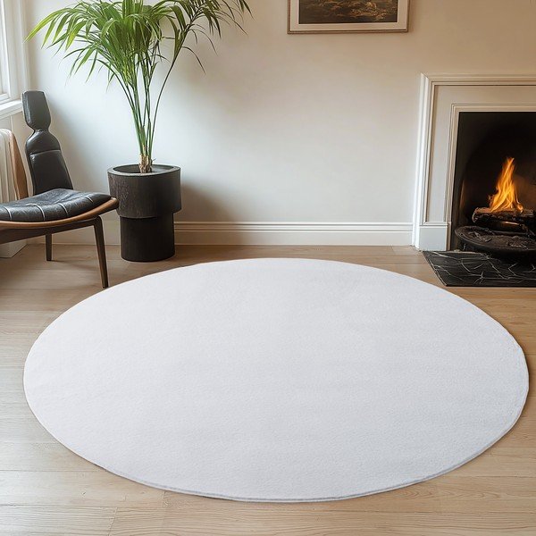 Fehér kerek szőnyeg ø 160 cm Joy 1400 – Ayyildiz Carpets-image-1