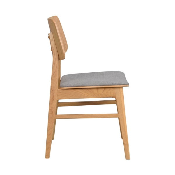 Nagano világosbarna étkezőszék világosszürke ülőrésszel - Rowico-image-3