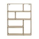 Bézs többszintes fém fali polc 48 cm Lanciano – House Nordic