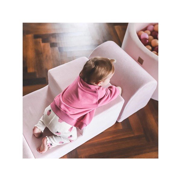 Szürke bársony habszivacs játszótér 4 db-os magasság 30 cm 225x90 cm Montessori – Meowbaby-image-4