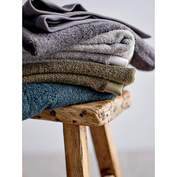 Organic olajzöld pamut frottírtörölköző, 100 x 50 cm - Södahl-image-2