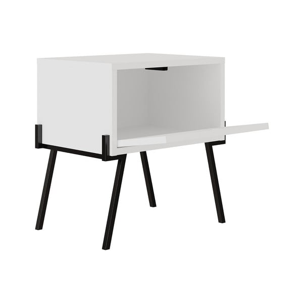 Fehér éjjeliszekrény Naive – Kalune Design-image-2