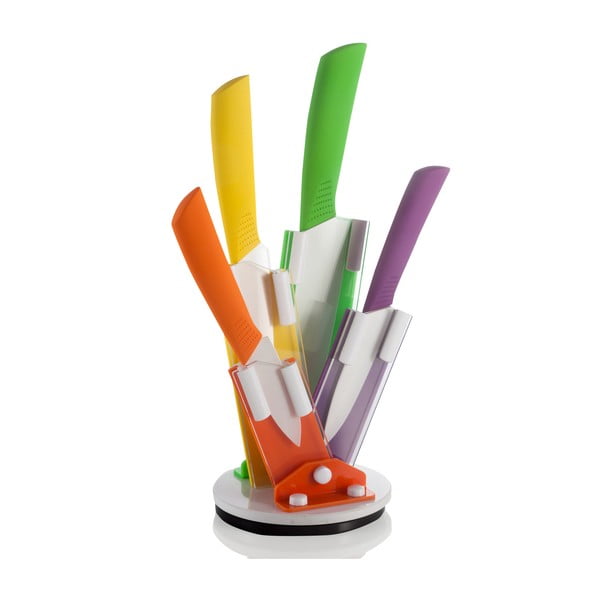 Flex színes kések késtartóval - Brandani