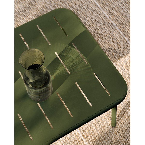 Acél kerti dohányzóasztal 50x90 cm Zivia – Kave Home-image-4