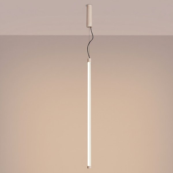 Bézs fém LED függőlámpa ø 6 cm TRANG – Thoro-image-1