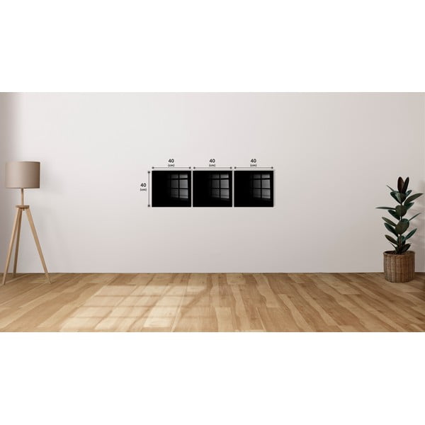 Kép szett 3 db-os 40x40 cm City – Wallity-image-3