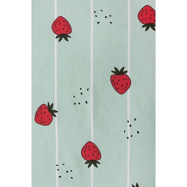 Mentazöld pamut ágytakaró 170x230 cm Strawberry – Mila Home-image-1