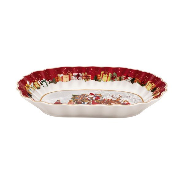 Porcelán szervírozó tányér karácsonyi motívummal, 30 x 19,8 cm - Villeroy & Boch-image-2