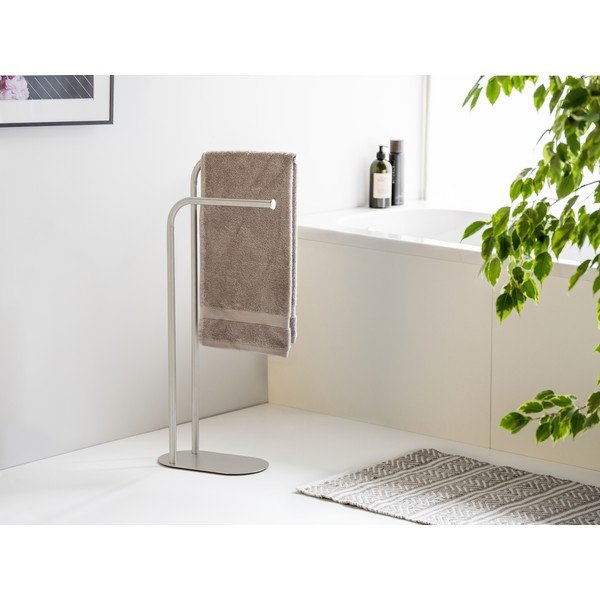 Matt ezüstszínű rozsdamentes acél törölközőtartó állvány Levante – Wenko-image-3