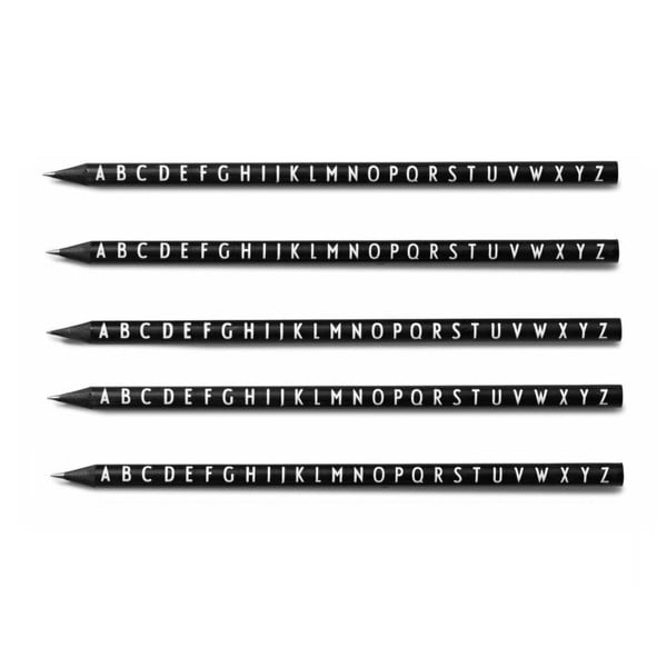 Pencils 5 db fekete ceruza - Design Letters