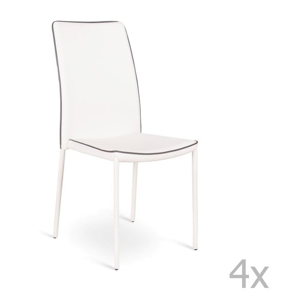 Talara fehér szék, 4 darab - Design Twist