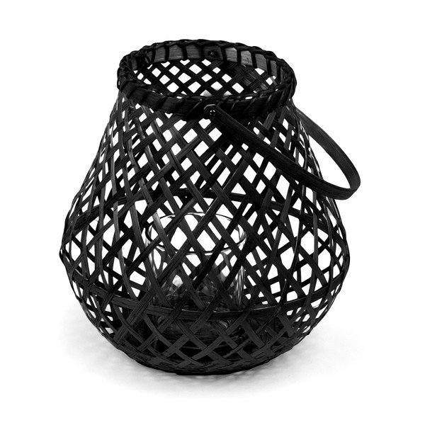 Bamboo Lantern fekete bambusz lámpás, ⌀ 25 cm - Compactor-image-4