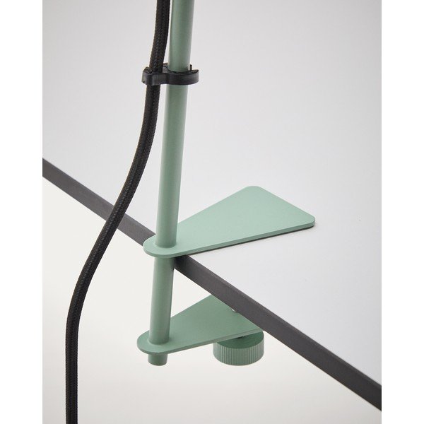 Zöld fém asztali lámpa csiptetővel (magasság 51 cm) Jula – Kave Home-image-4