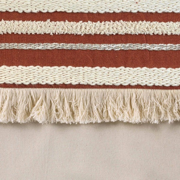 Téglavörös-natúr színű pamut függöny 140x240 cm Atlas – douceur d'intérieur-image-3