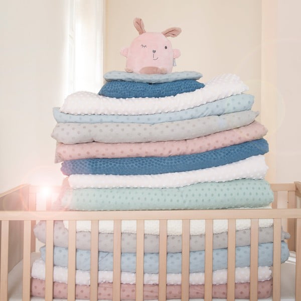 Bézs pamutkeverék gyerek takaró 80x80 cm Frosty Almond – Roba-image-4