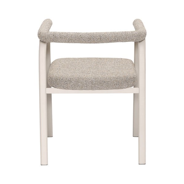 Bézs kárpitozott karfás étkezőfotel szett 2 db-os Ecto – Hübsch-image-4