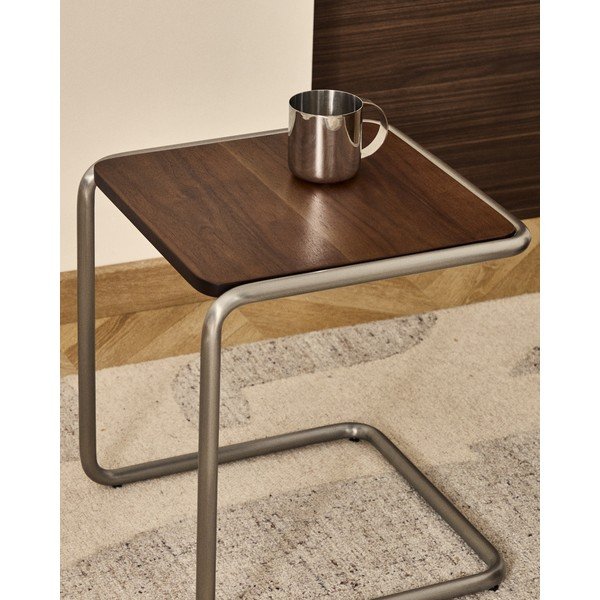 Ezüstszínű rozsdamentes acél bögre Nirela – Kave Home-image-2