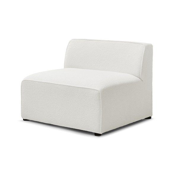 Fehér buklé kanapé modul (középső rész) Megeve – Bobochic Paris-image-3